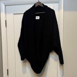BERYLL - Black cashmere cardigan wrap